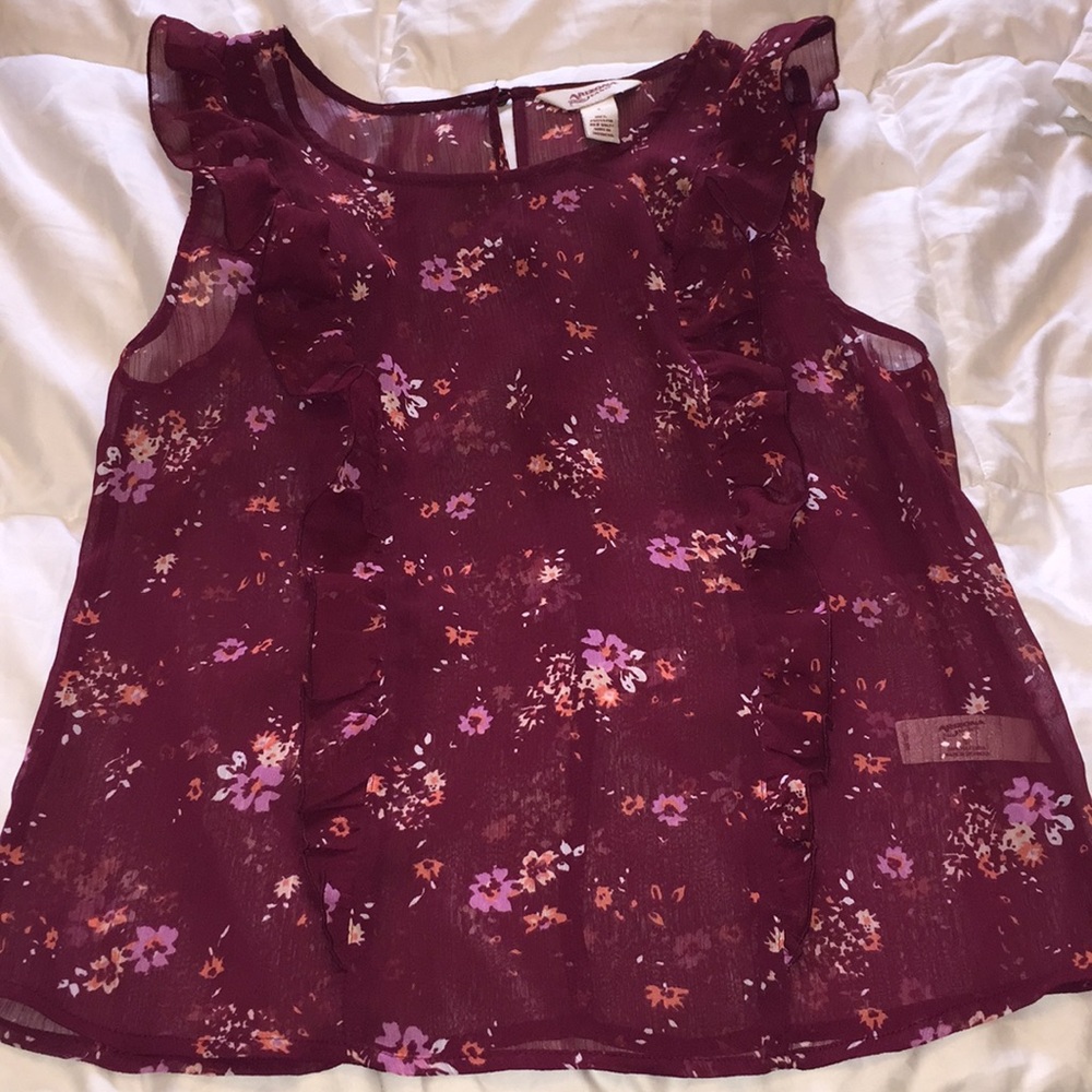 Beautiful Maroon Arizona Tank Blouse